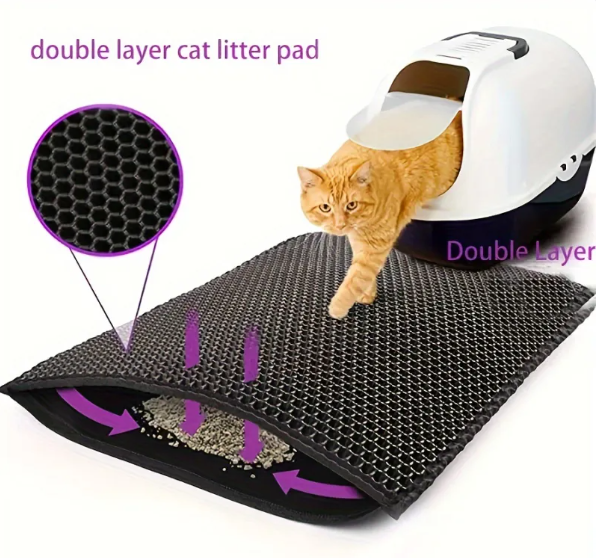 Double-layer cat litter mat, photo 4