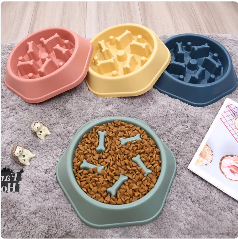 Slow feeder bowl for dogs