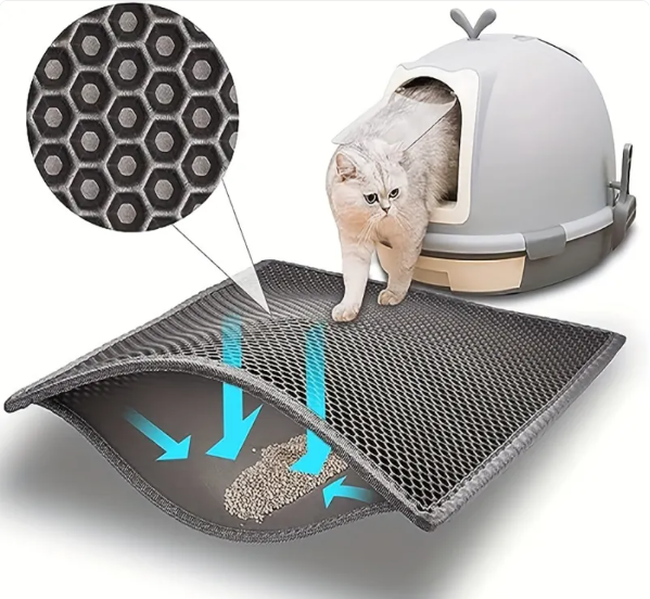 Double-layer cat litter mat, photo 2