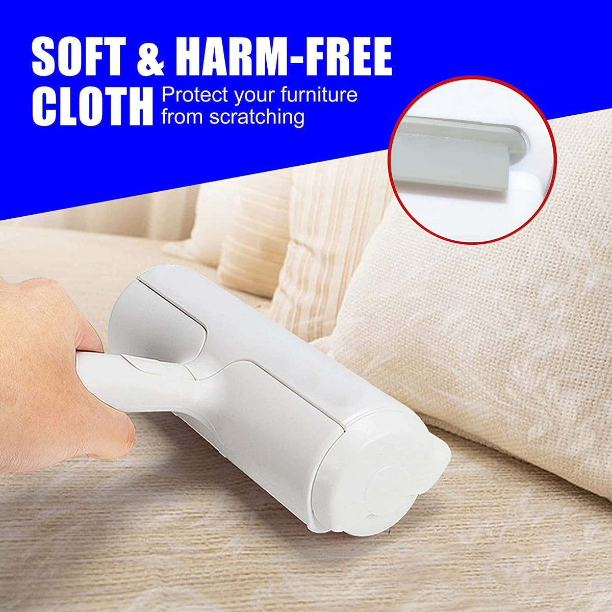Reusable pet hair remover roller, photo 2