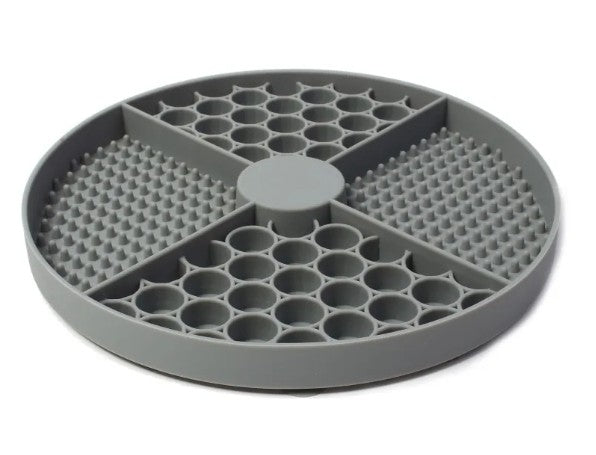 Suction slow feeder lick mat, gray