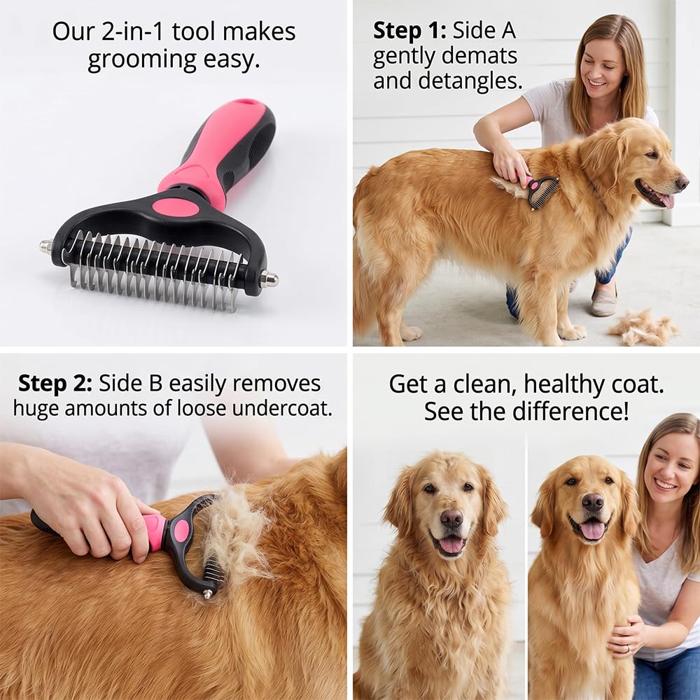 Dematting comb for cats and dogs, photo 3
